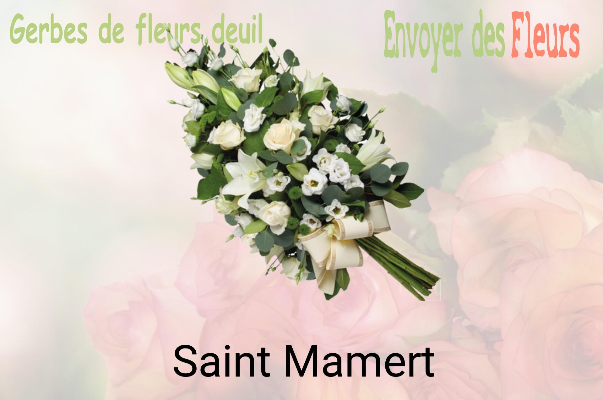 Gerbe de fleurs de deuil livrée à Saint-Mamert